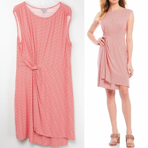 Tommy Bahama Dresses & Skirts - Tommy Bahama Goa Boa Side Twist Dress Sleeveless Midi Tutti Fruiti Coral XL